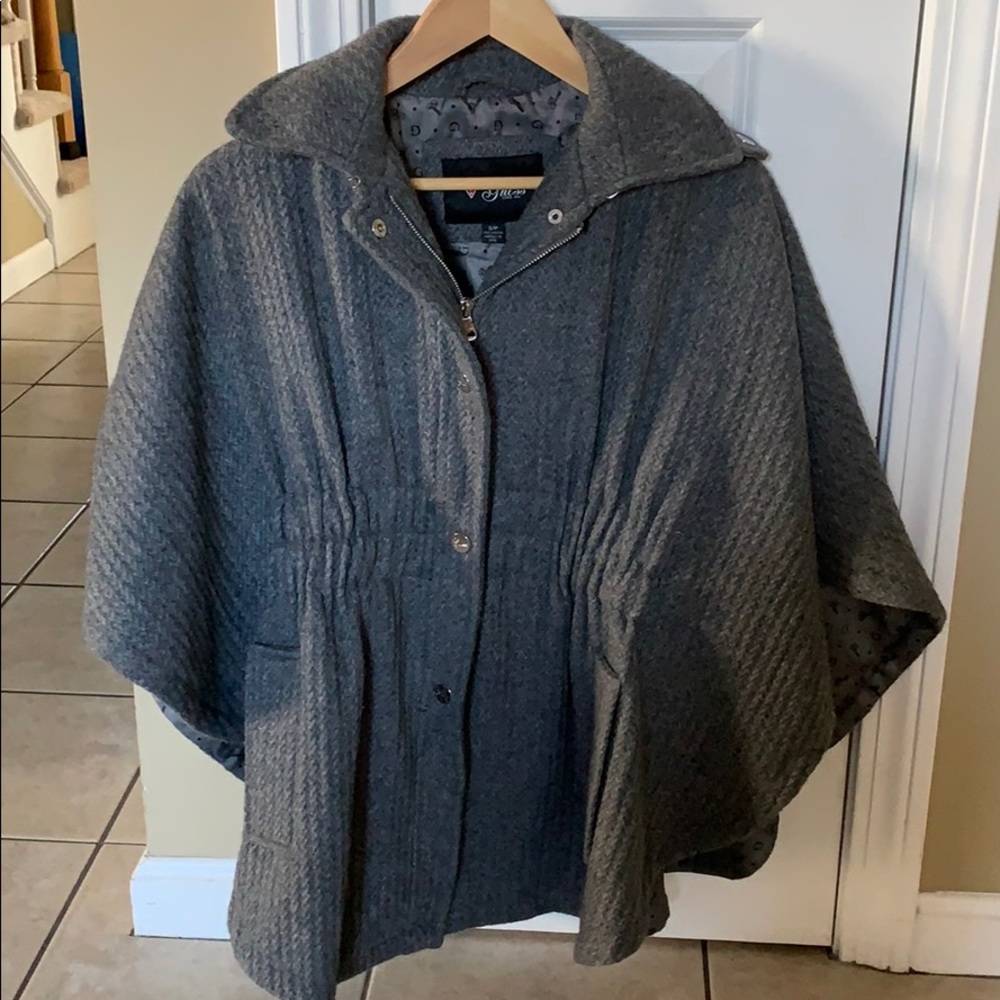 Guess sweater over coat